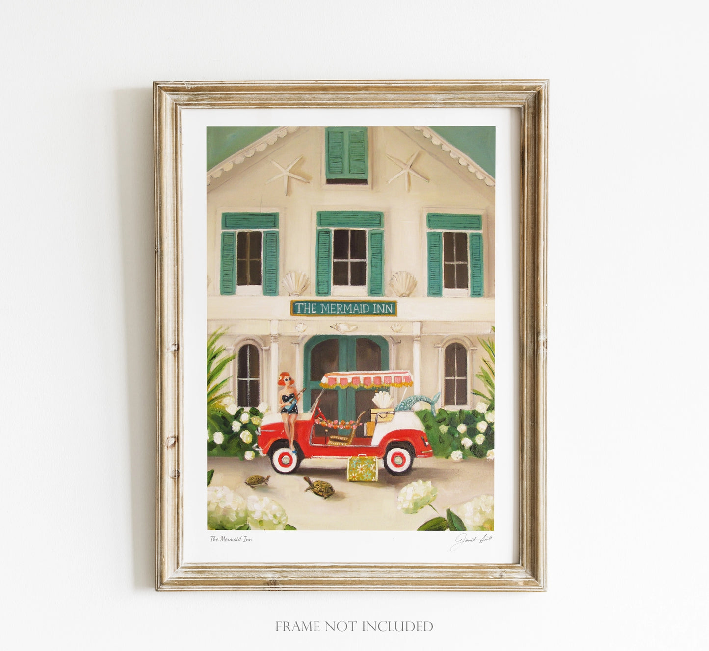 The Mermaid Inn Art, Open Edition Print by Janet Hill