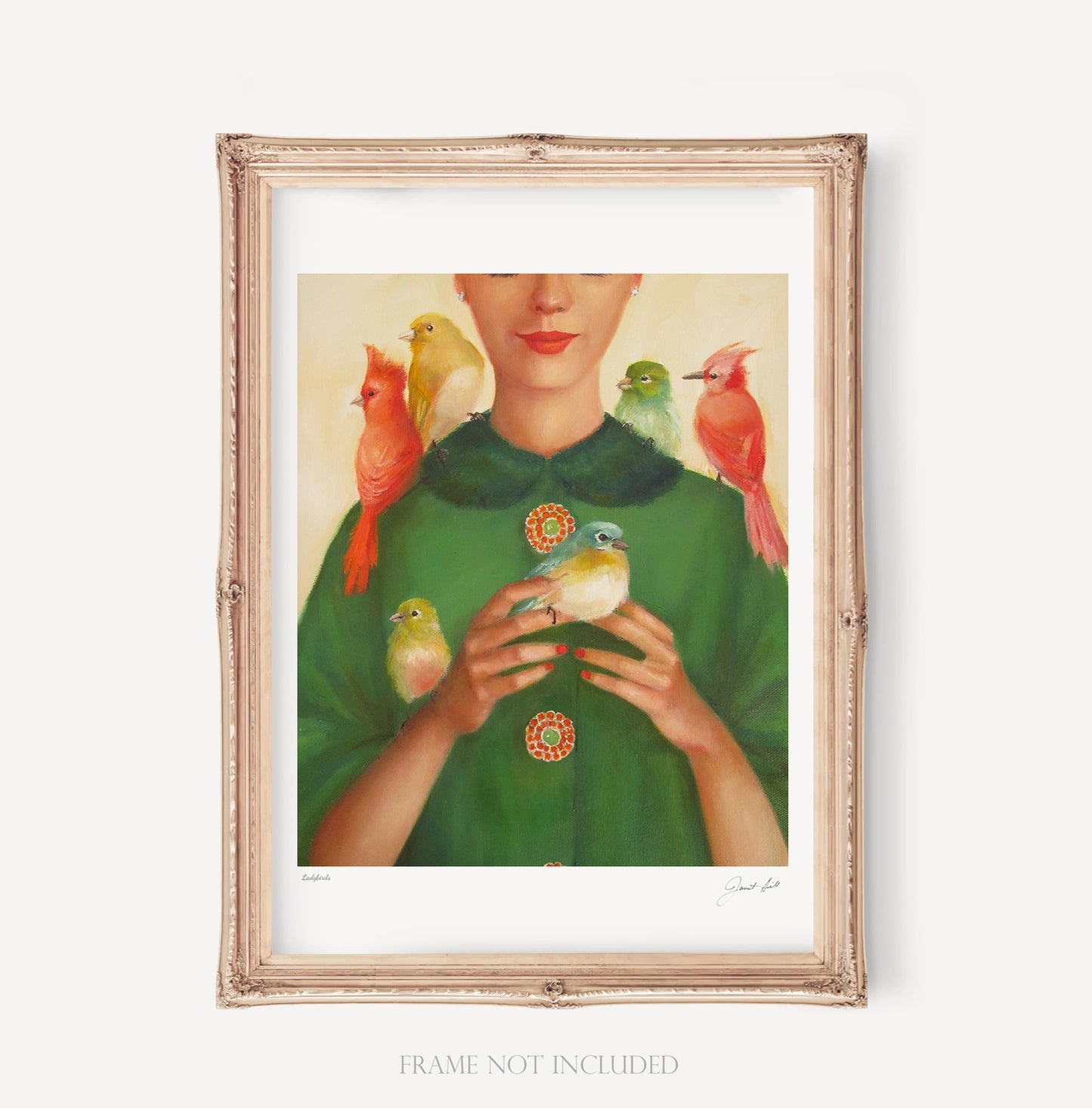 Ladybirds, Open Edition Print by Janet Hill