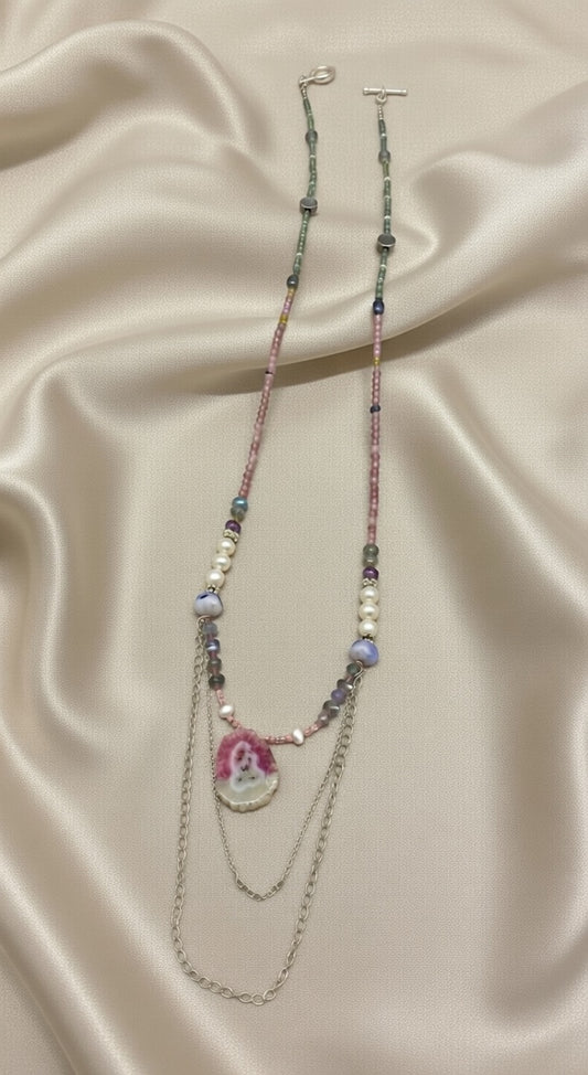 Tiantian Li- Hand made necklace (sterling silver and mix gem stone)