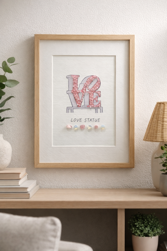 Philadelphia Themed Crystal Art 10"x8"