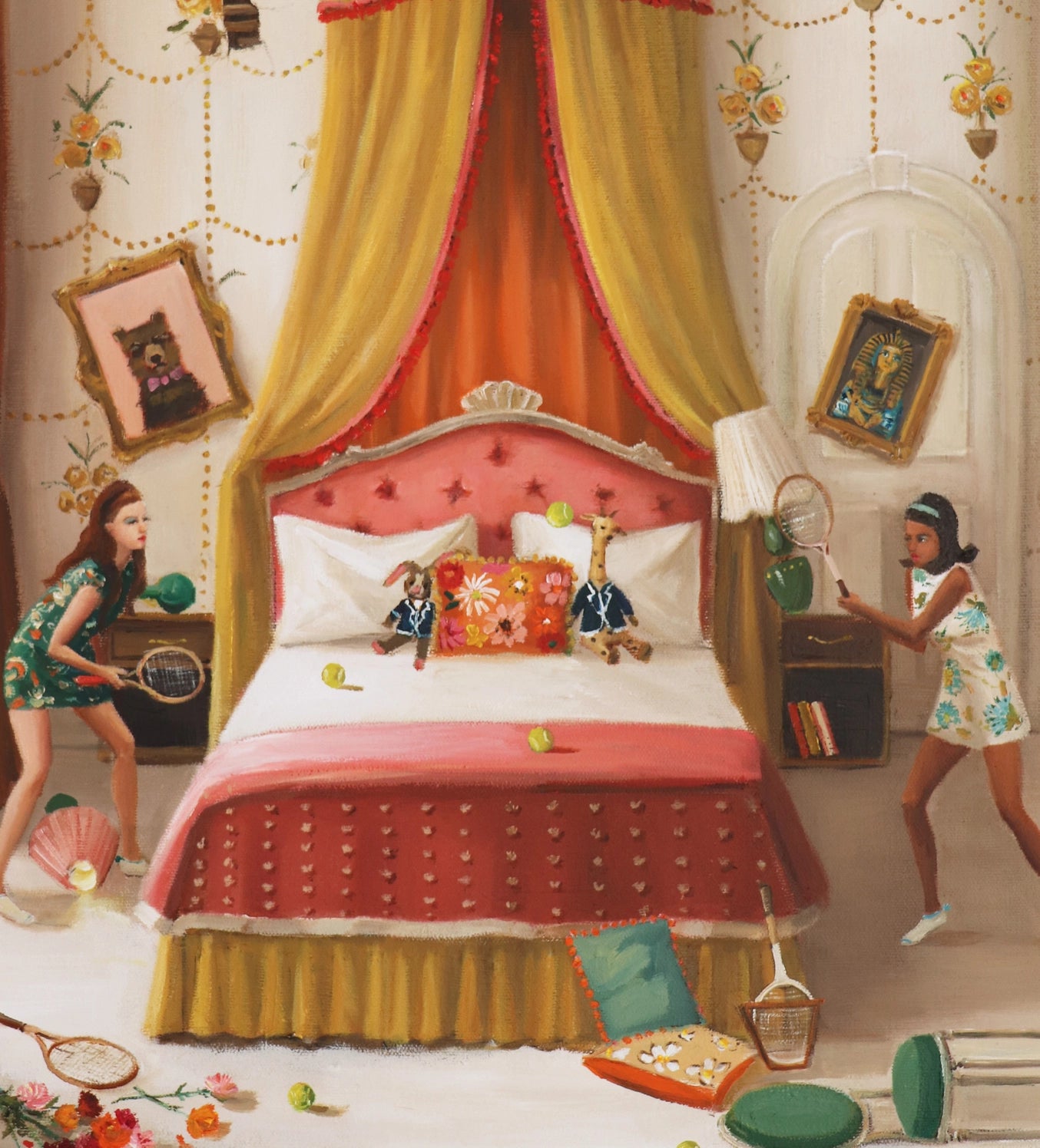 Interior Tennis, Open Edition Print by Janet Hill