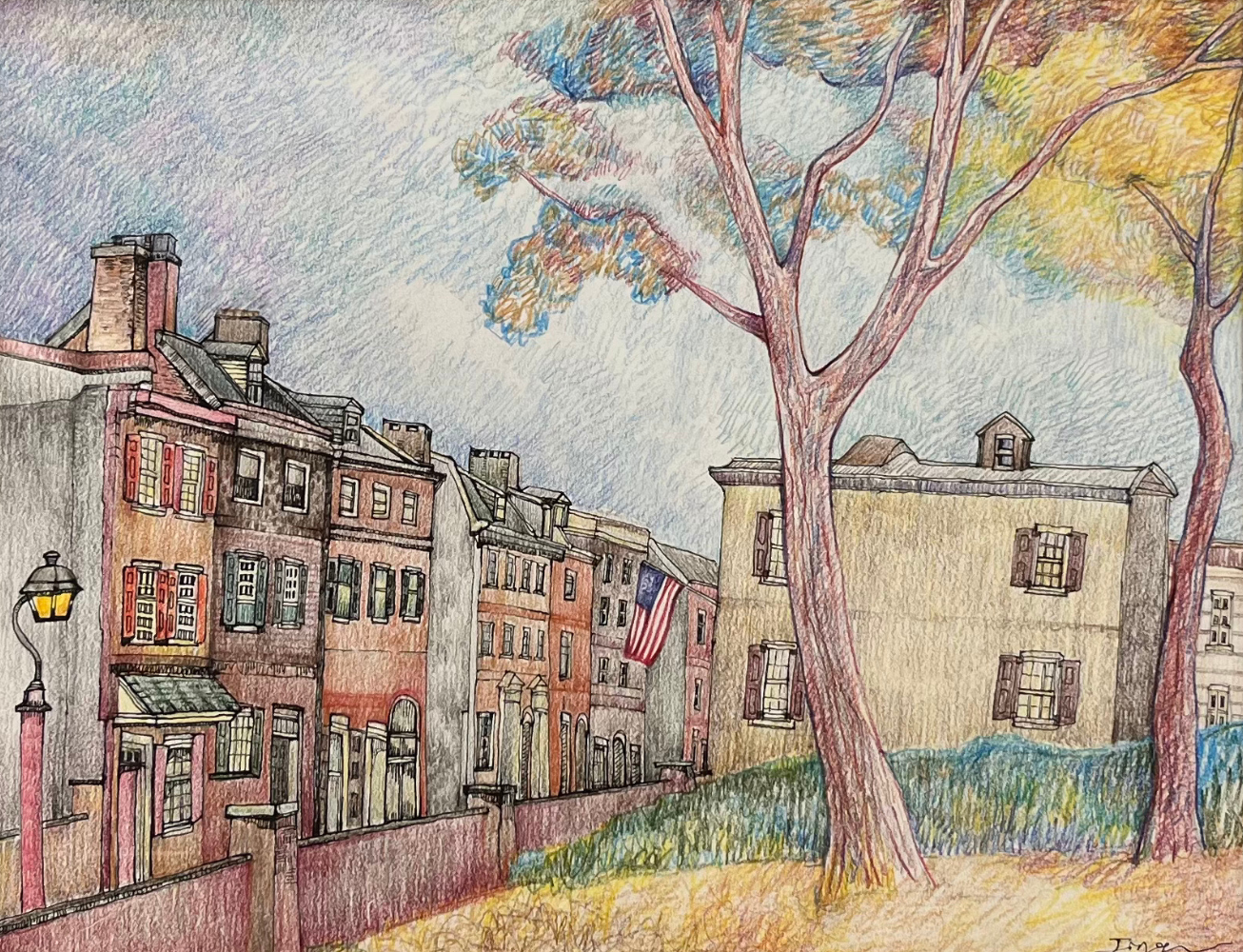 Behind The Walls: Landscape Drawing