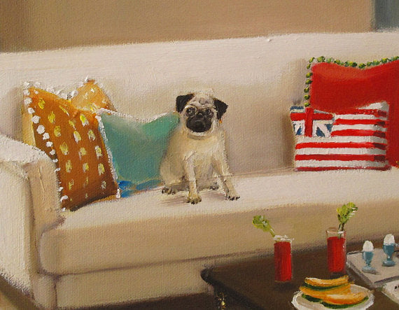 Saturday Morning At Pemberley Flat, Open Edition Print by Janet Hill