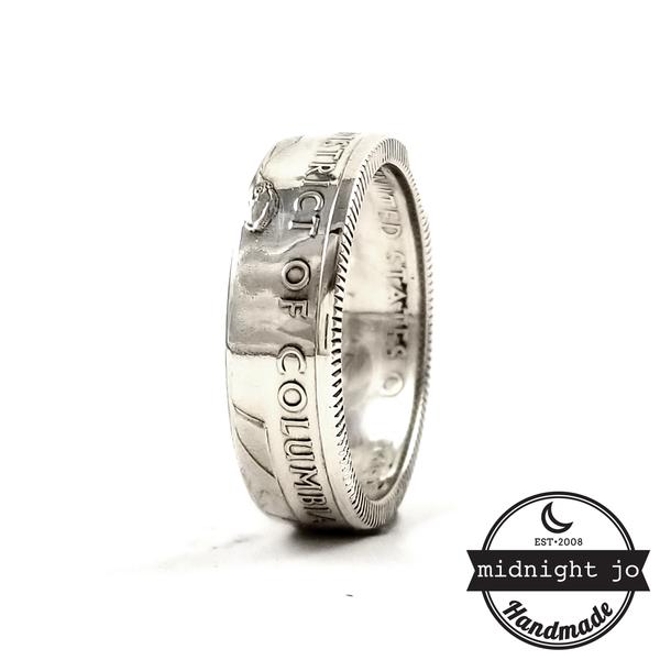 90% Sliver District of Columbia Quarter Ring (Polished)