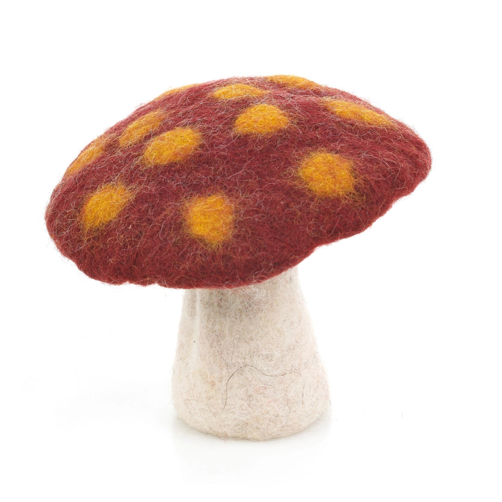 Handmade Felt Biodegradable Toadstool Decoration