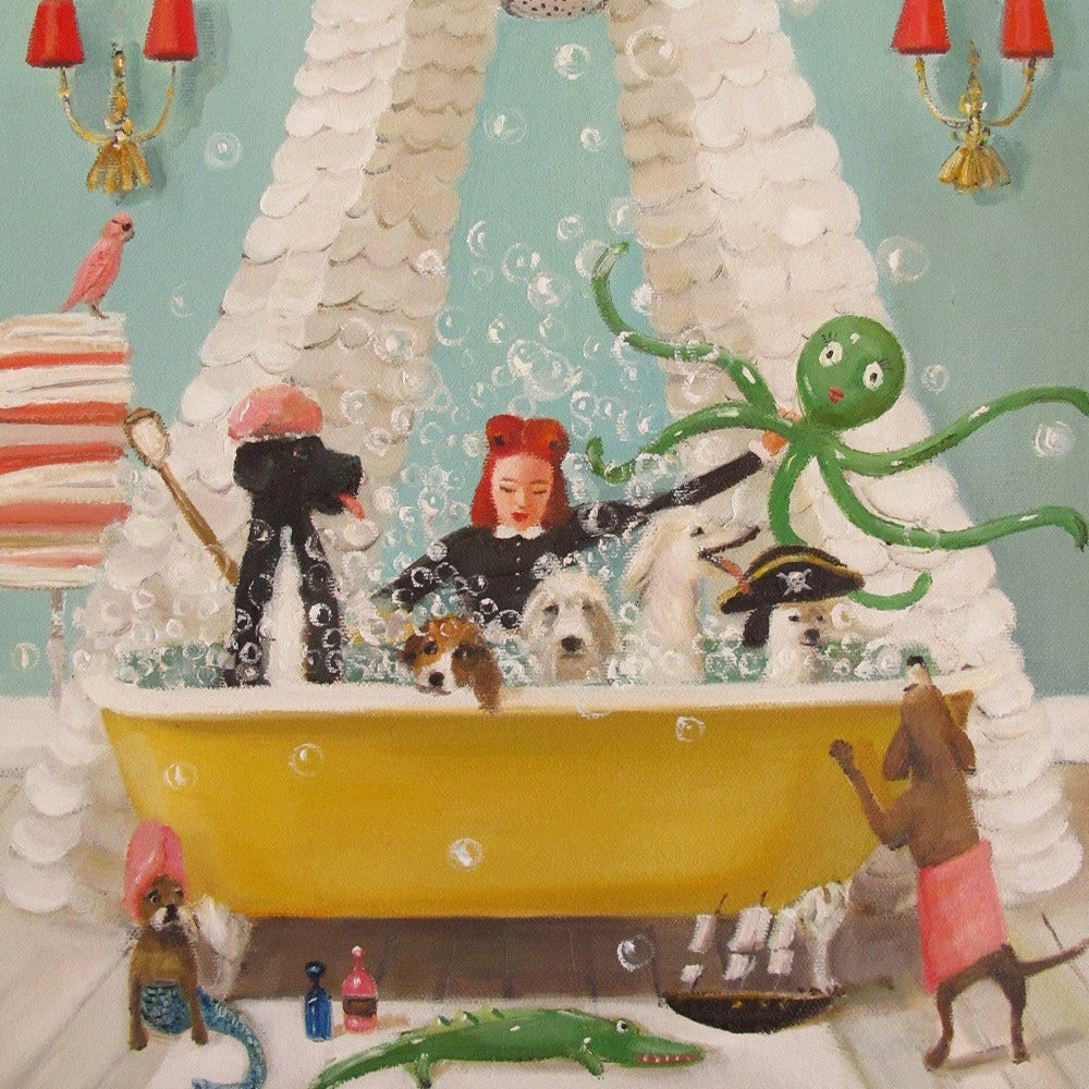 Miss Moon Lesson Thirteen, Open Edition Print by Janet Hill