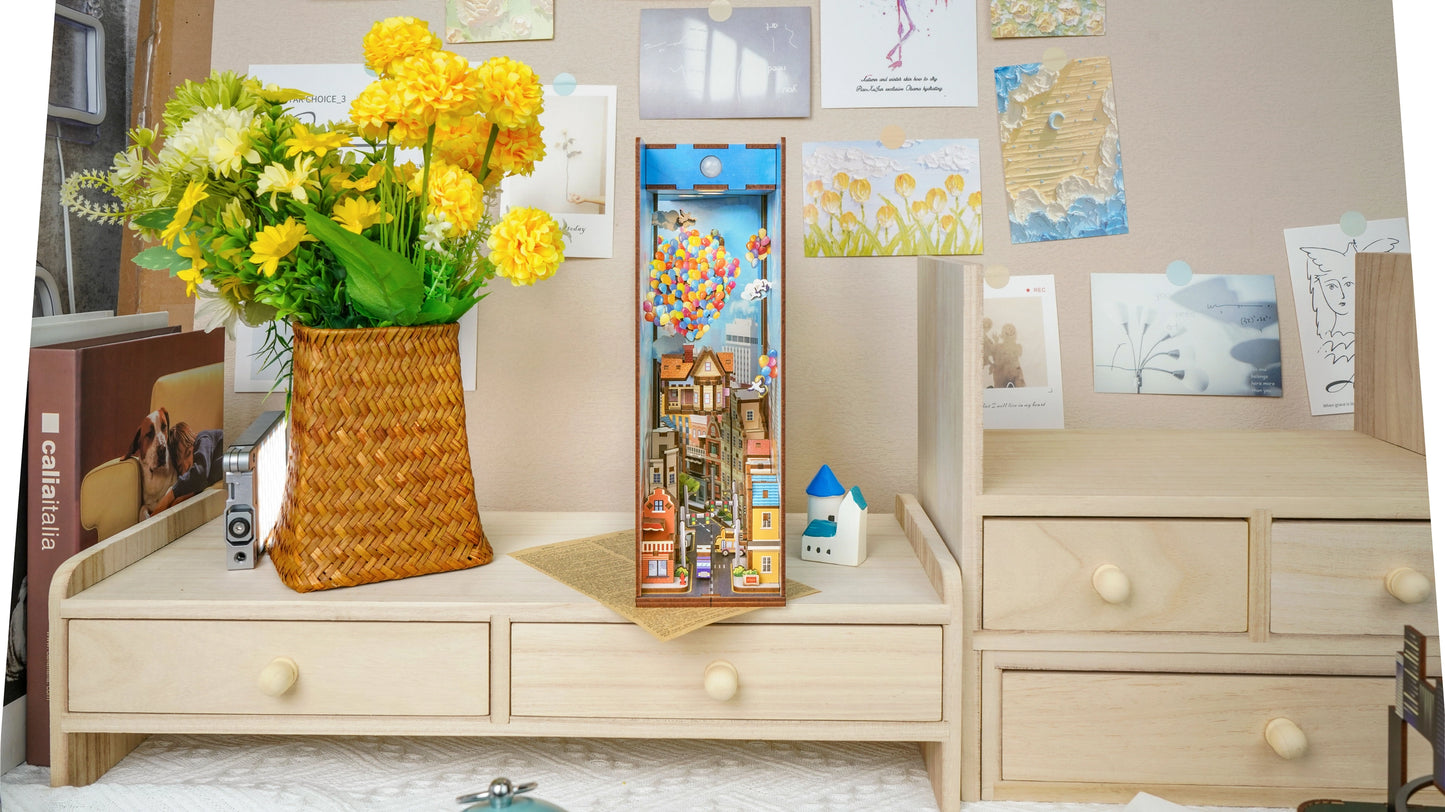 Diy Miniature House Book Nook Kit: Travel with the Wind