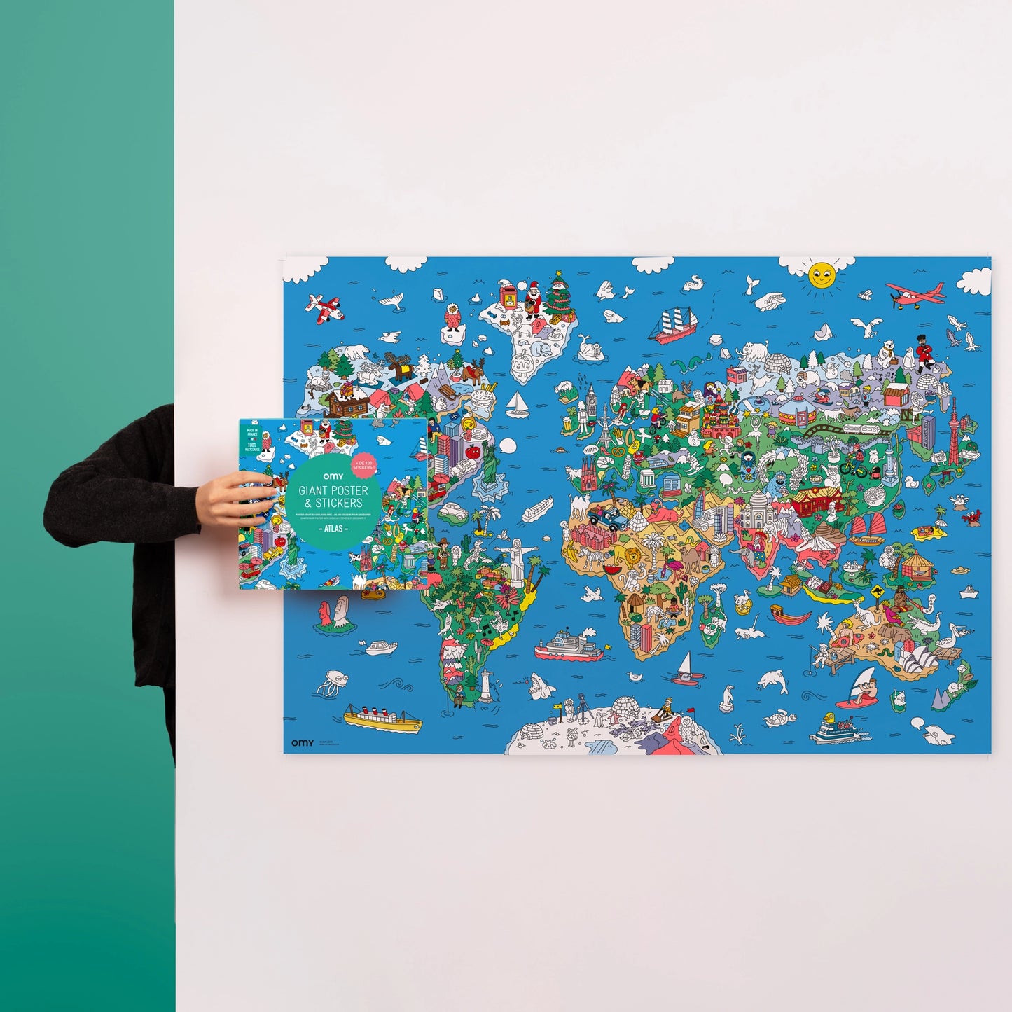 OMY Atlas Poster and Sticker