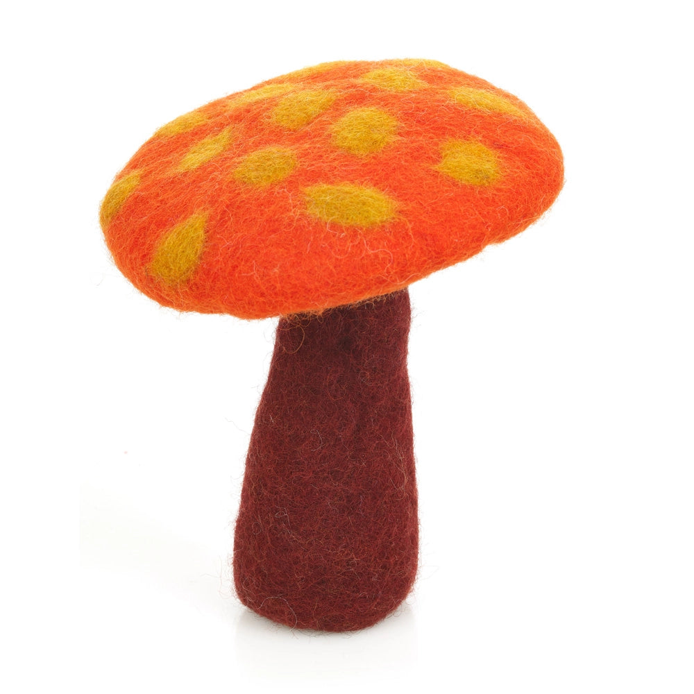 Handmade Felt Biodegradable Toadstool Decoration