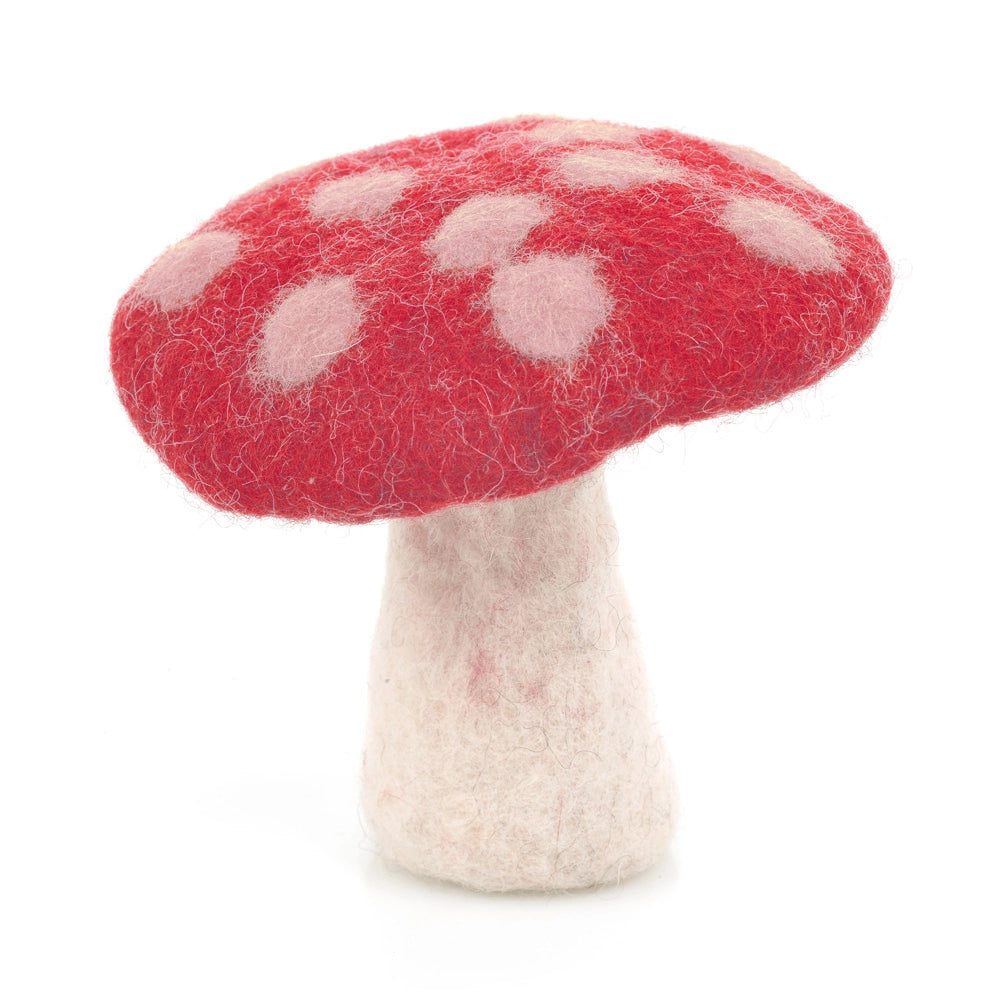 Handmade Felt Biodegradable Toadstool Decoration