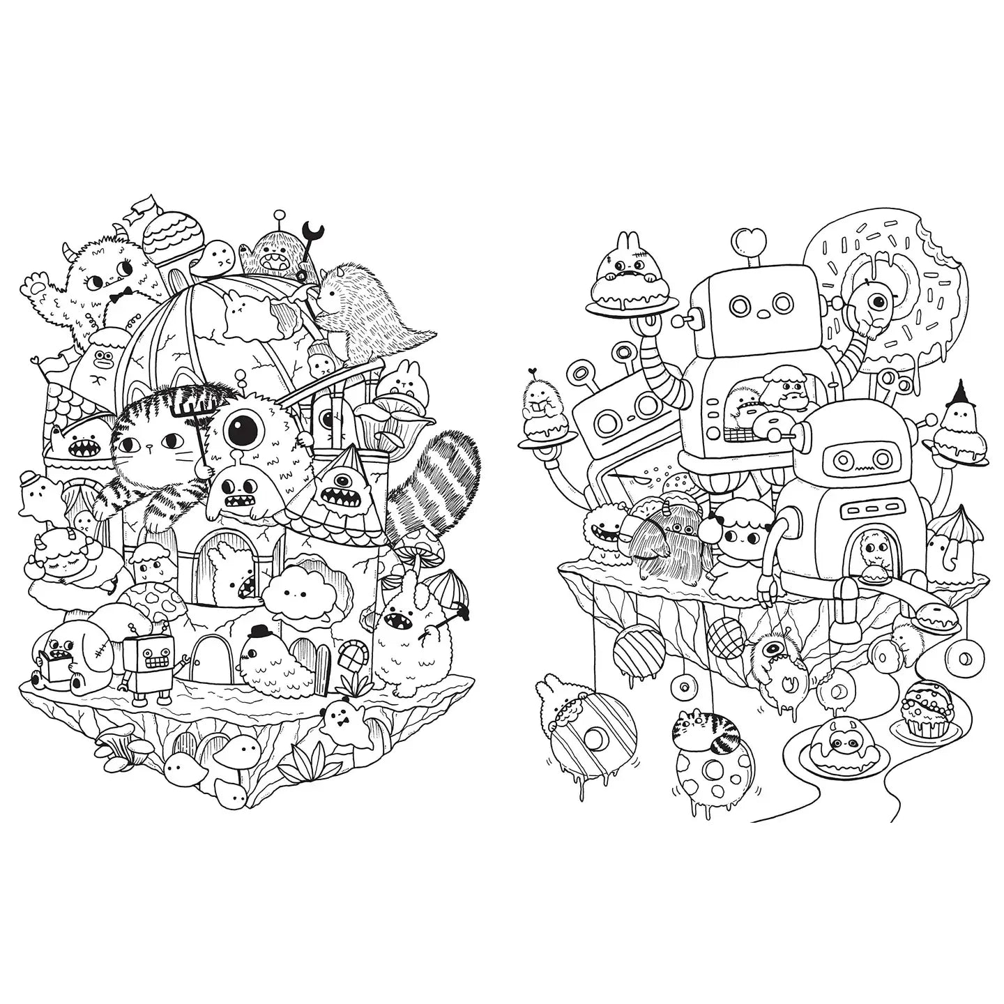 A Million Little Monsters Coloring Book