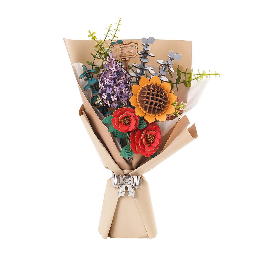 TW01H - Wooden Flower Bouquet