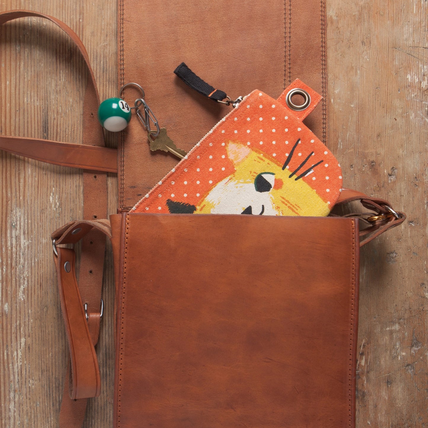 Meow Meow Cats Small Cotton Zipper Pouch