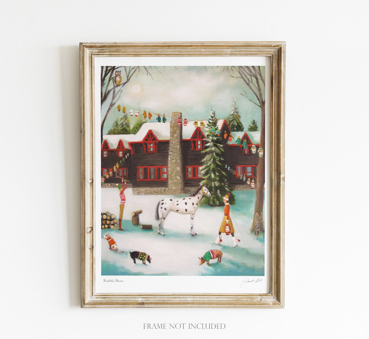 Muskoka Manor, Open Edition Print by Janet Hill