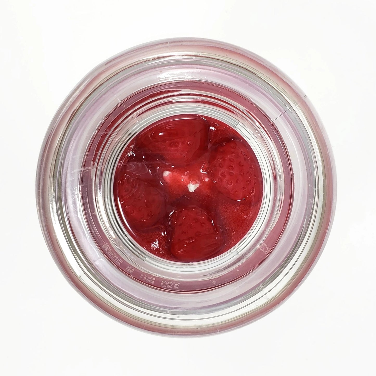 Jar Candle - Scented Strawberry Shortcake Candle with Lid
