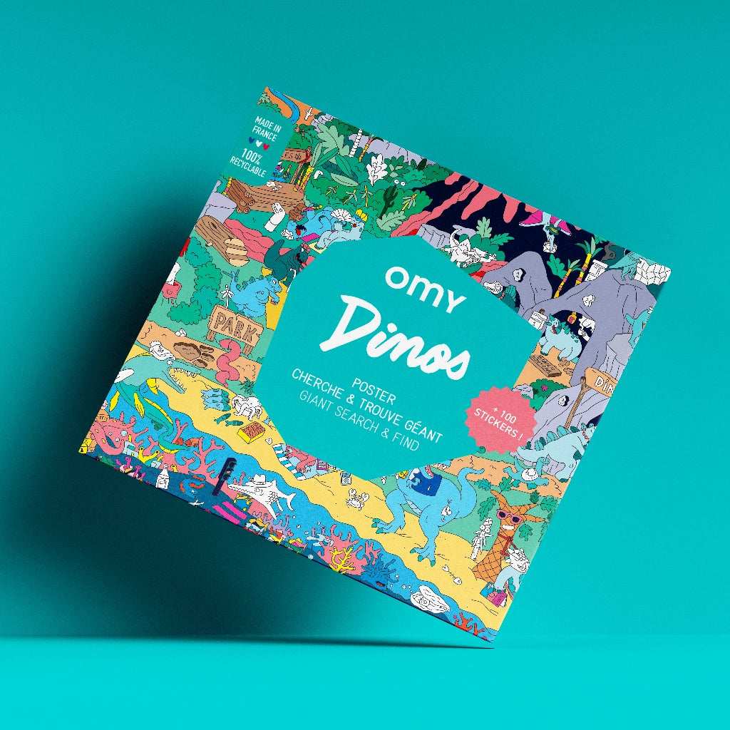 OMY Dino Giant Sticker Poster