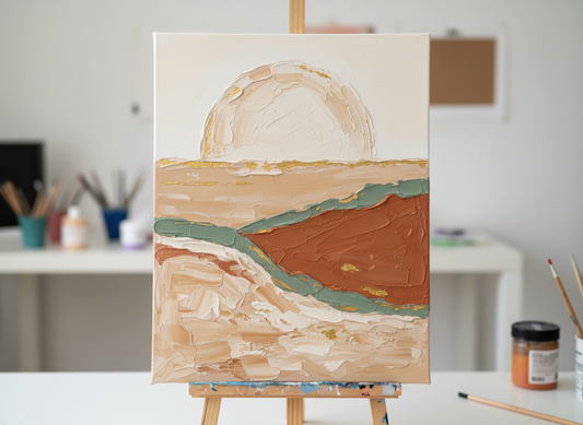 Texture Painting Night (Palette Knife Abstract / Florals)