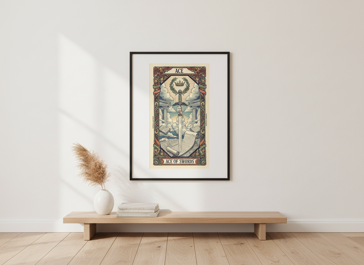 America 250 Tarot Series - Ace of Swords a commemorative tarot collection celebrating 1776–2026.