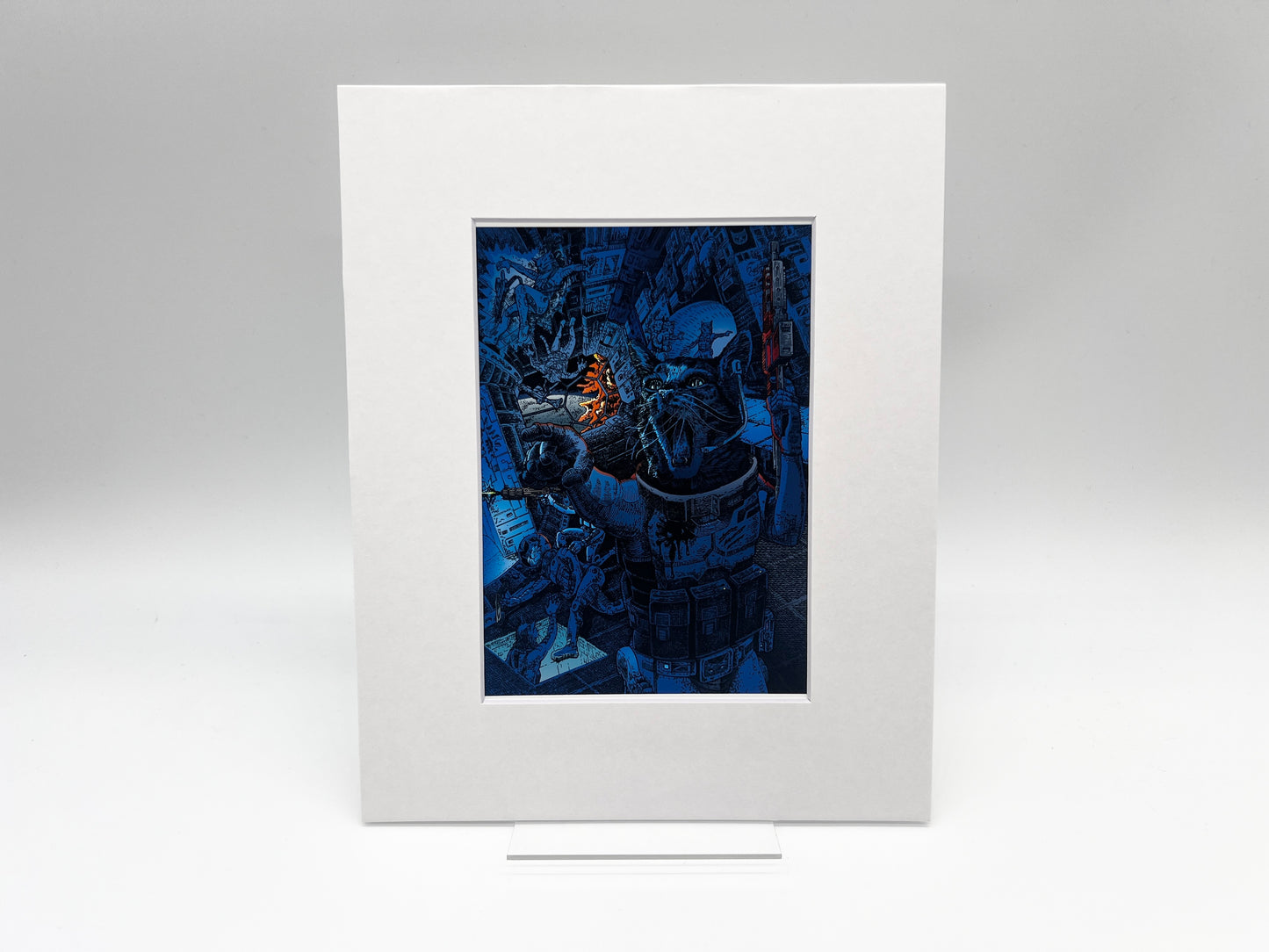 Astrocat - Battle, Open Edition Print by CHUYN