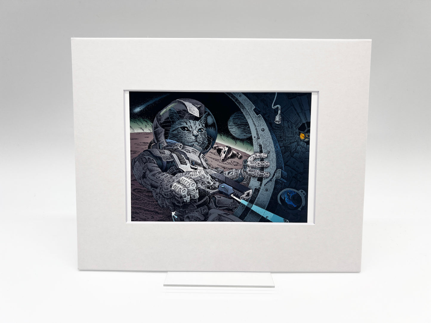 Astrocat - Enter, Open Edition Print by CHUYN