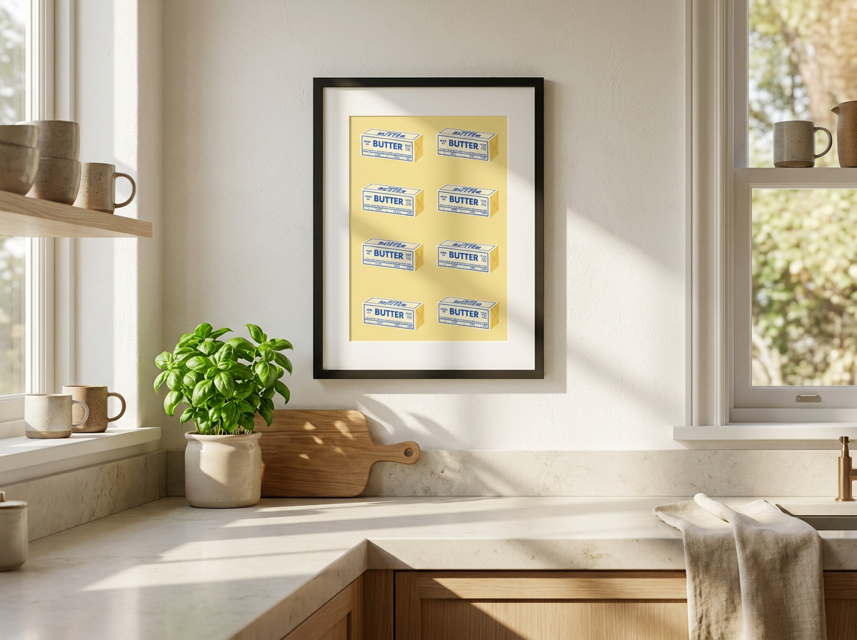 Butter Art Print | Framed Kitchen Wall Art