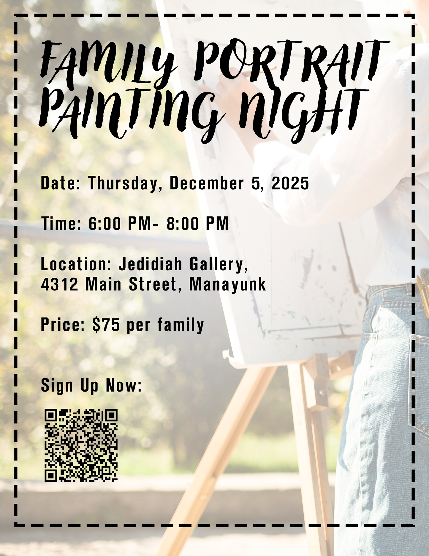 Family Portrait Painting Night Signup