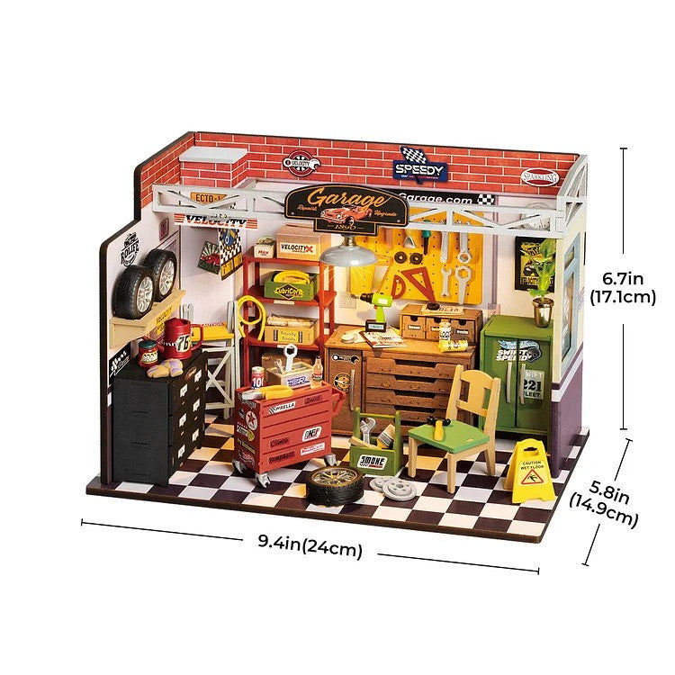 Garage Workshop DIY Miniature House Kit DG165