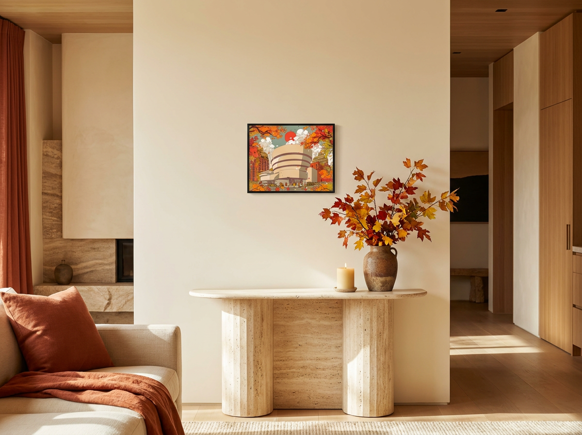 Guggenheim Art Museum Art Print by Mega Asellia | Fine Art Giclée | Matted & Framed Options (Copy)