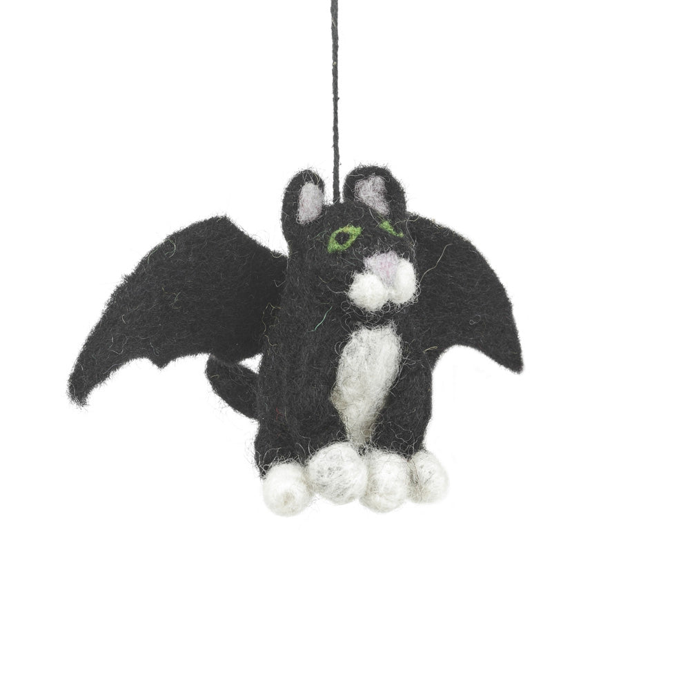 Handmade Felt Batty Catty Hanging Felt Holiday Decoration