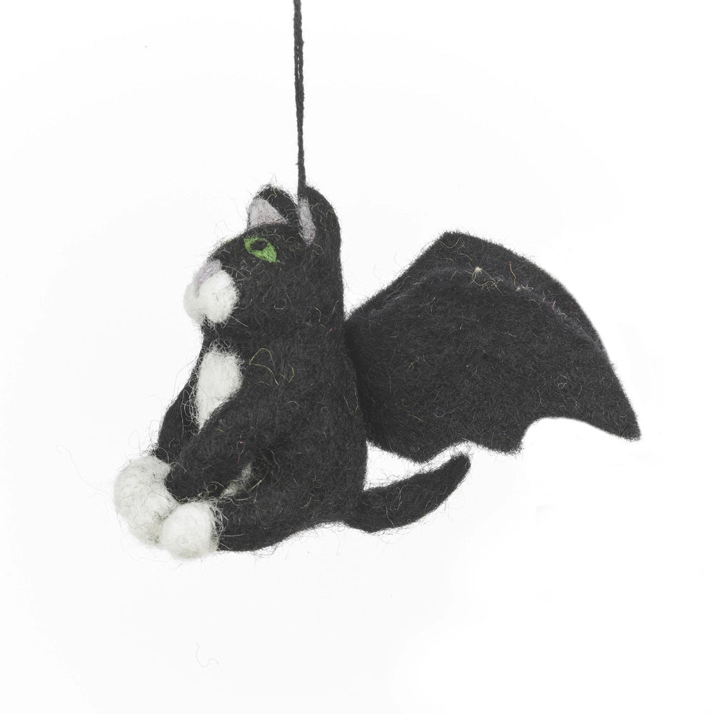 Handmade Felt Batty Catty Hanging Felt Holiday Decoration