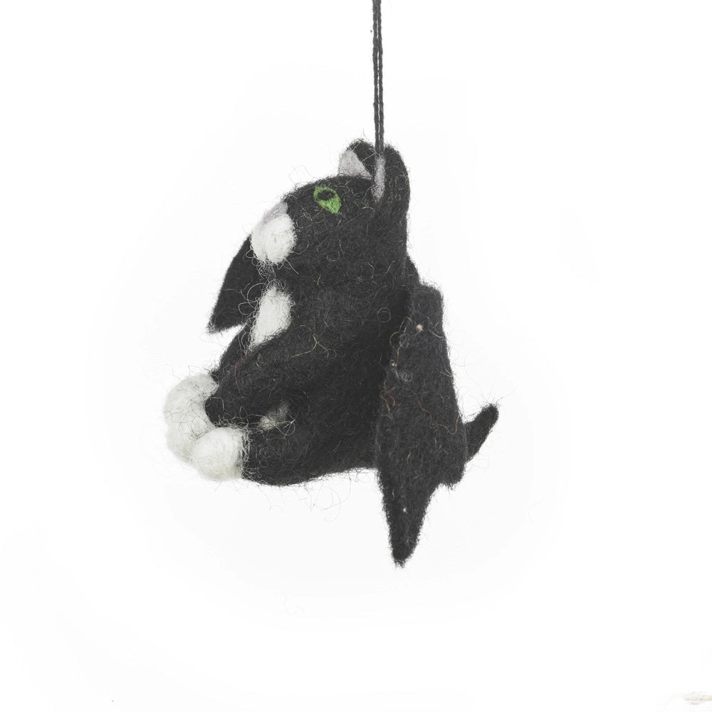 Handmade Felt Batty Catty Hanging Felt Holiday Decoration