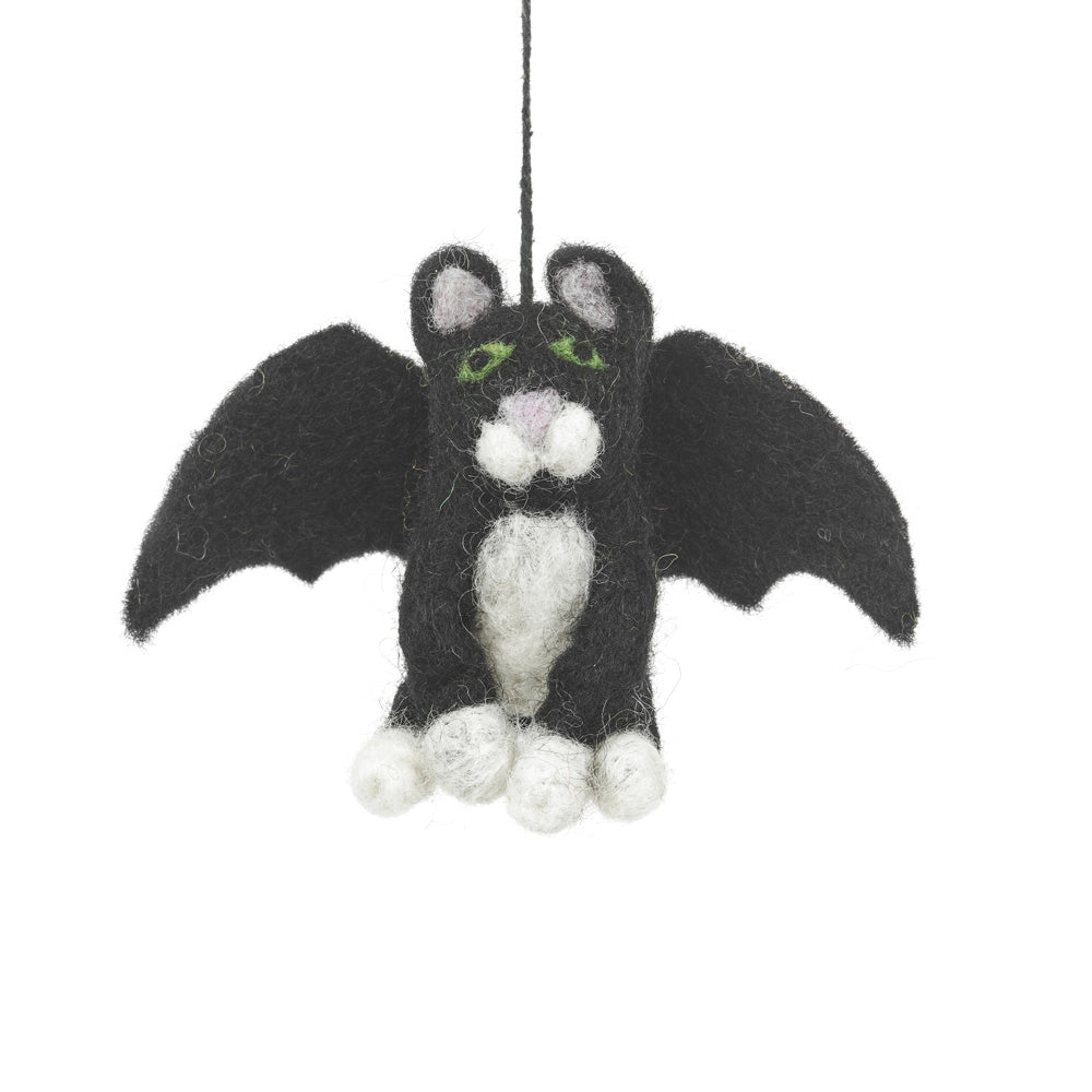 Handmade Felt Batty Catty Hanging Felt Holiday Decoration
