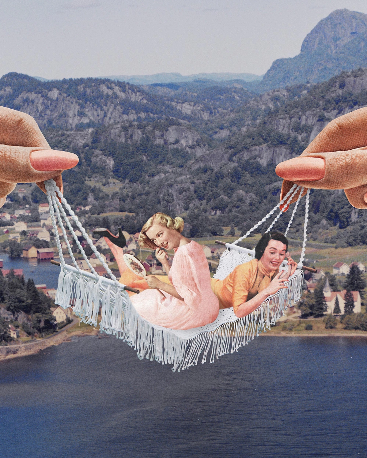 Hangin' Out, Open Edition Art Print by Julia Walck