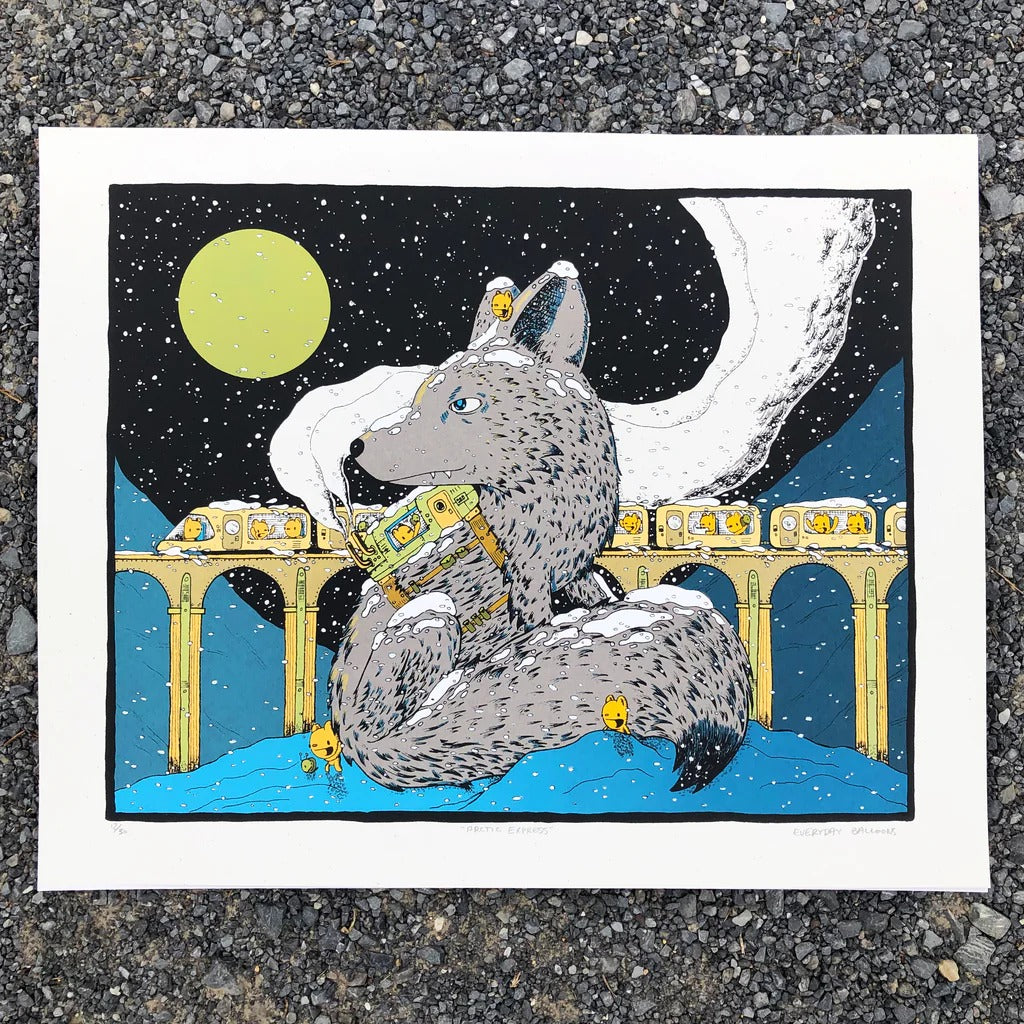 Arctic Express, Screen Print by everyday balloons