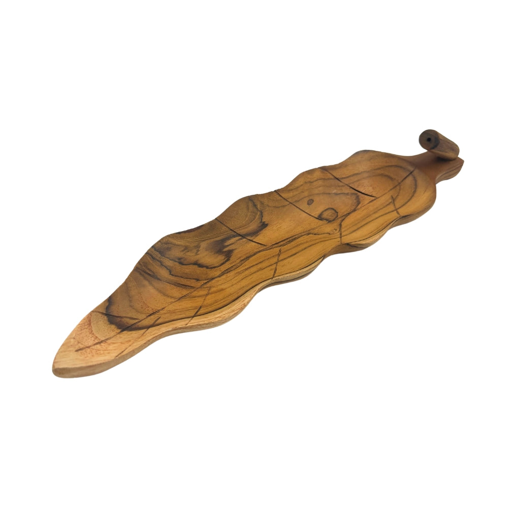 Teak Root Leaf Incense Burner