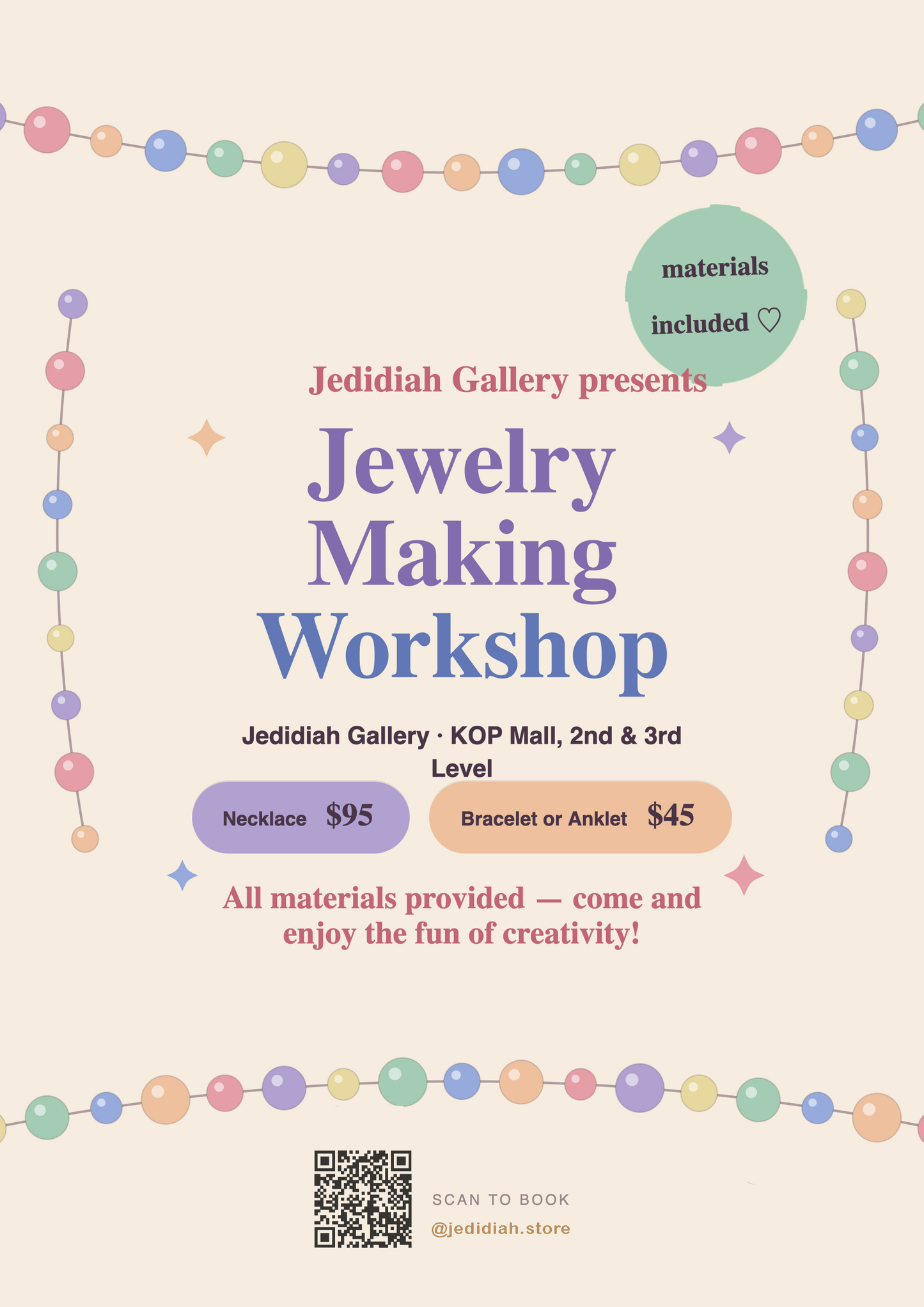 Jedidiah Jewelry Workshop