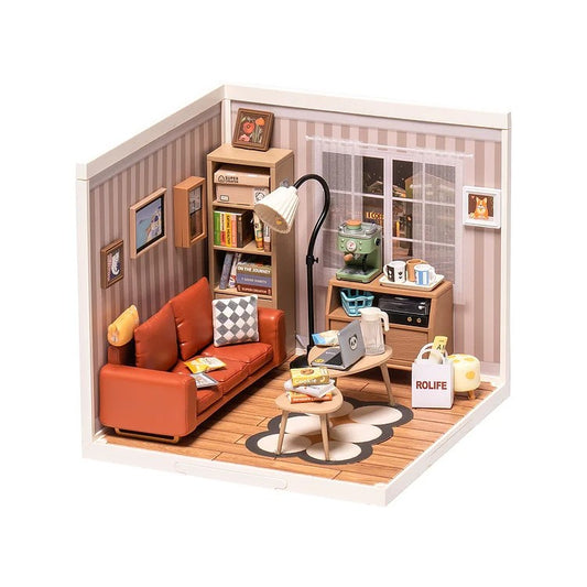 Cozy Living Lounge DIY Plastic Miniature House DW007