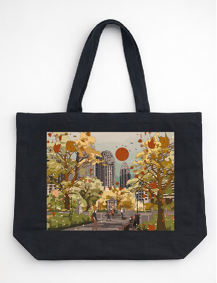 Mega Asellia- Phily Cityscape Tote Bags