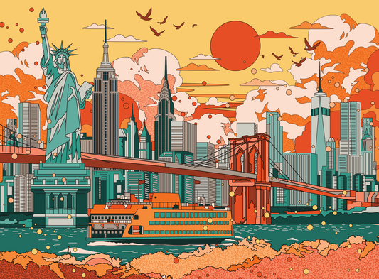 New York City Print by Jedidiah Studio