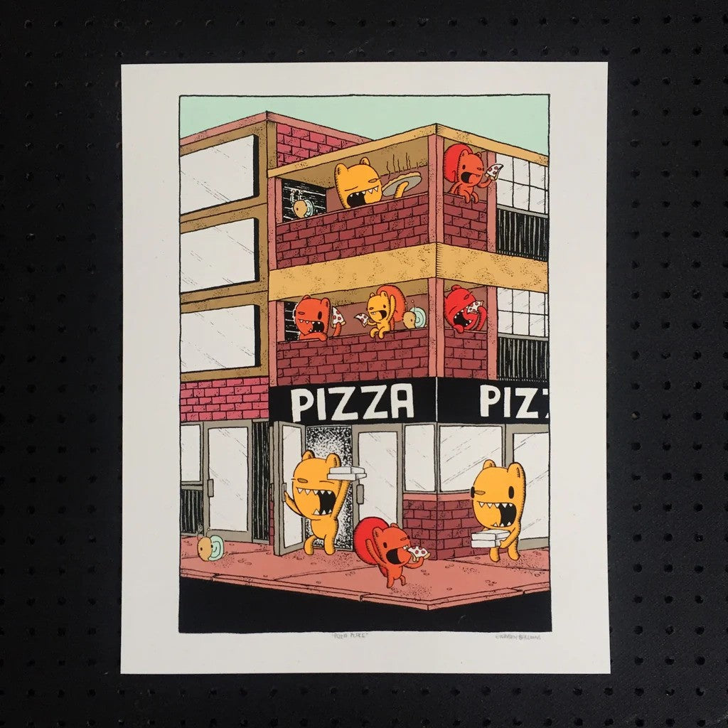 Pizza Place, Screen Print by everyday balloons