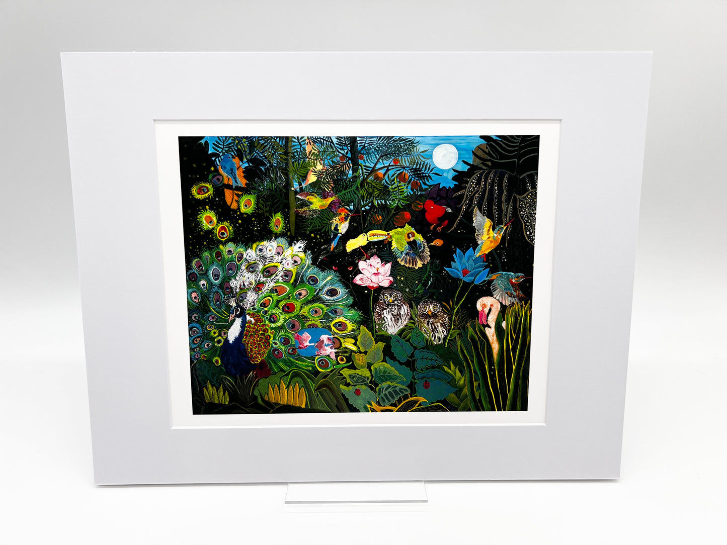 Rousseau's Garden - The Proud King, Open Edition Print by Enzhao Liu