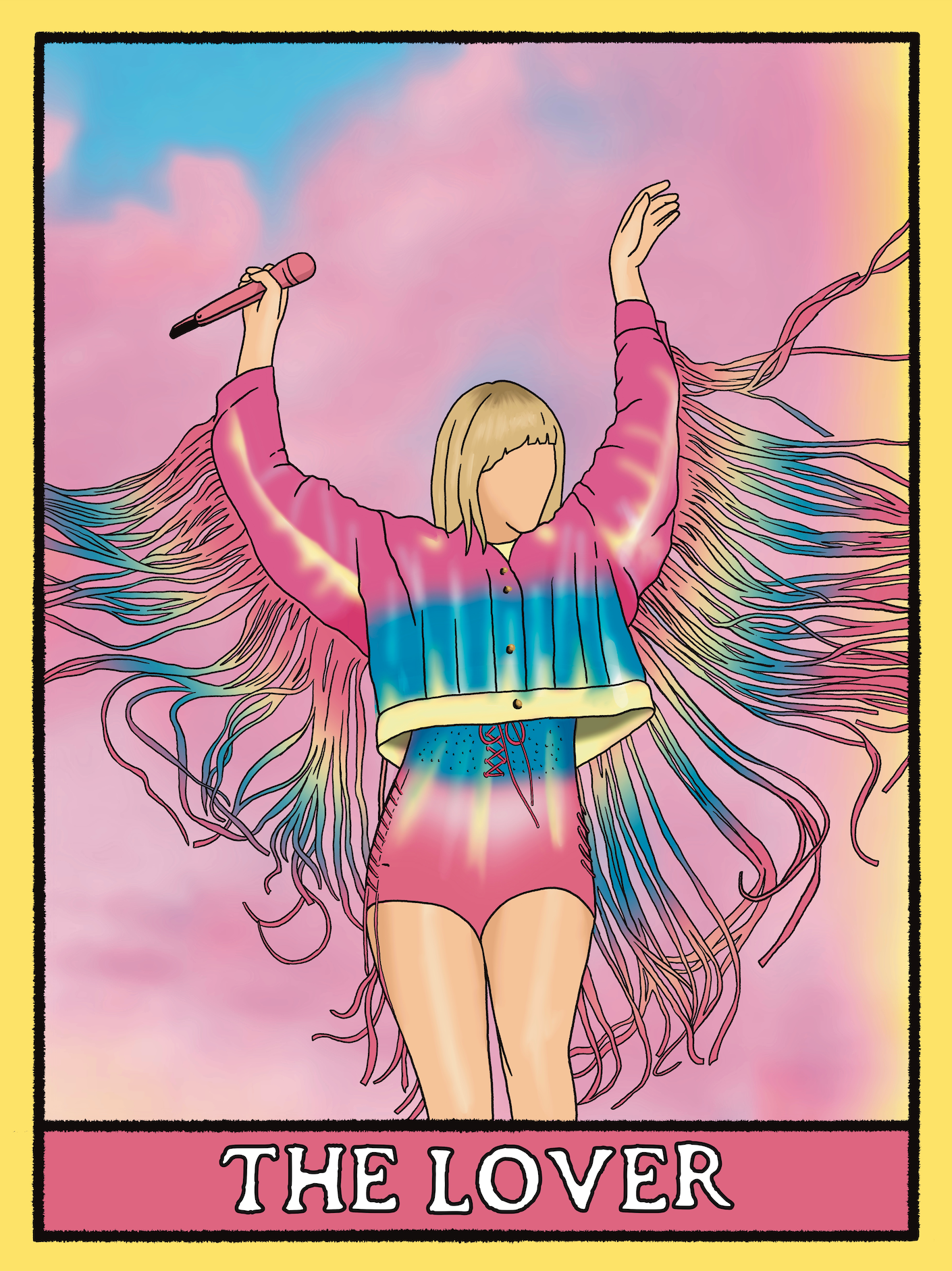Taylor Swift Tarot Card Art Print by Jedidiah Studio
