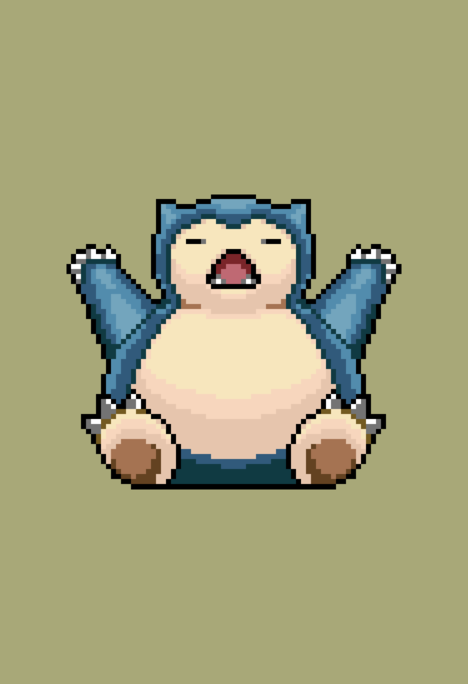 Snorlax - Pokemon Print