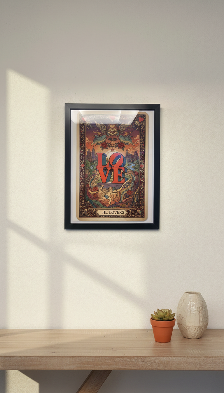 Philly Tarot Card Prints Framed - The Lover
