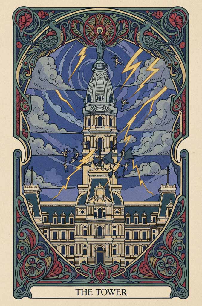 Philadelphia Themed Tarot Art