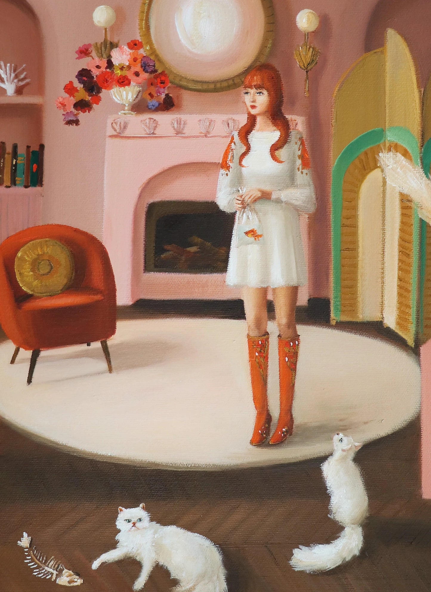 The Goldfish Bowl; Open Edition Print by Janet Hill