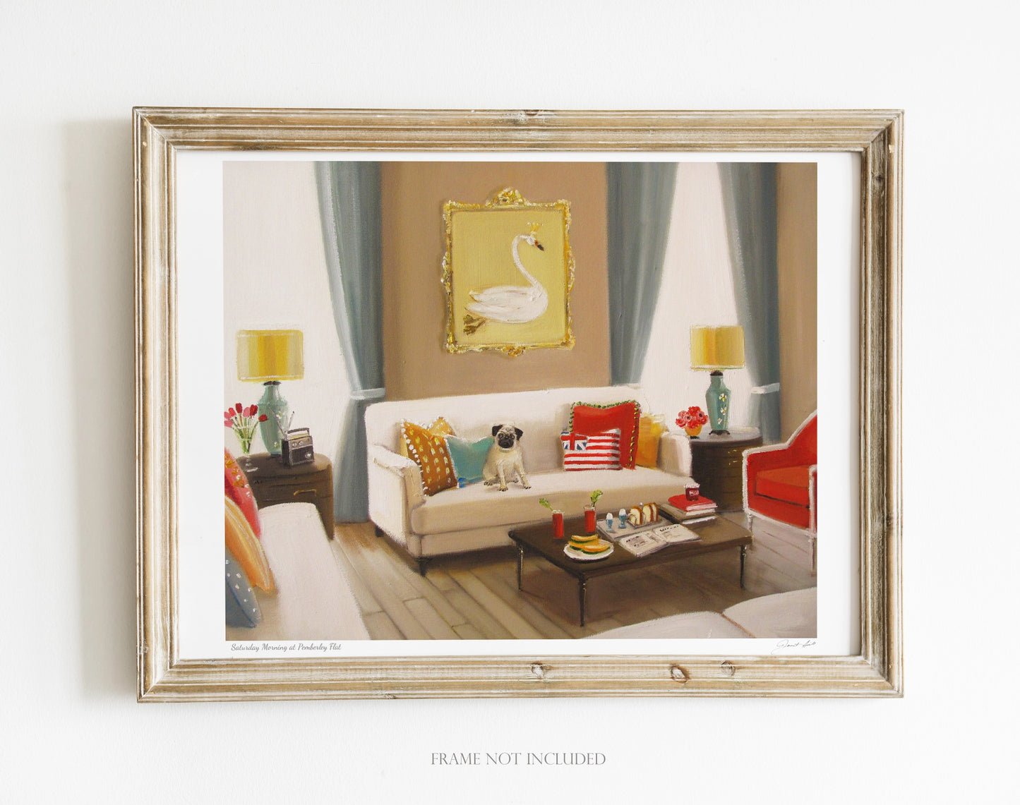 Saturday Morning At Pemberley Flat, Open Edition Print by Janet Hill