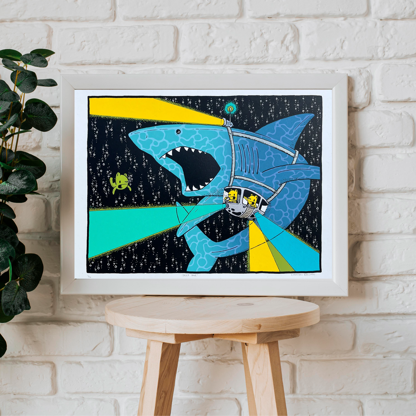 Deep Dive, Screen Print by everyday balloons