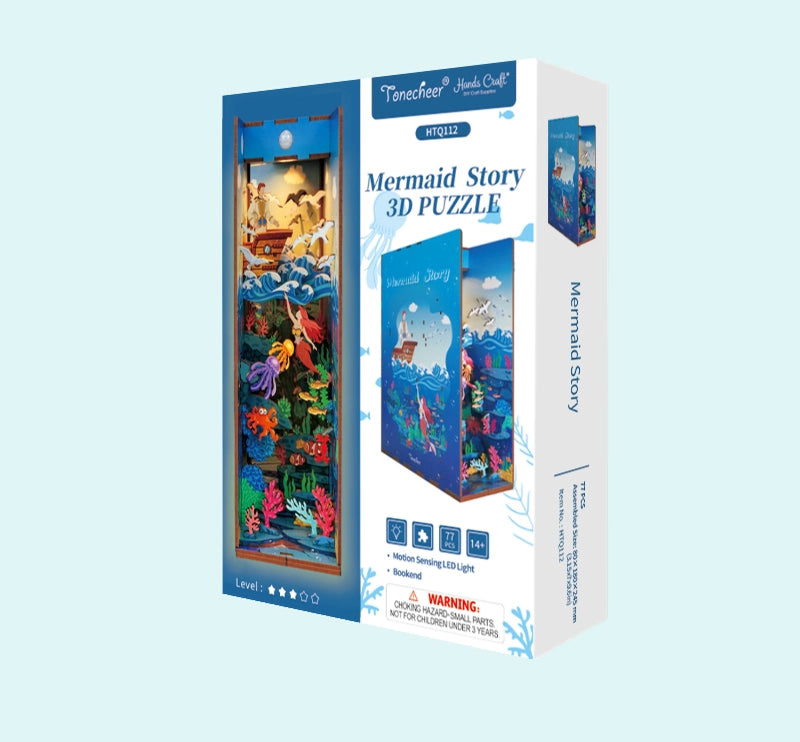 Diy Miniature House Book Nook Kit: Mermaid Story