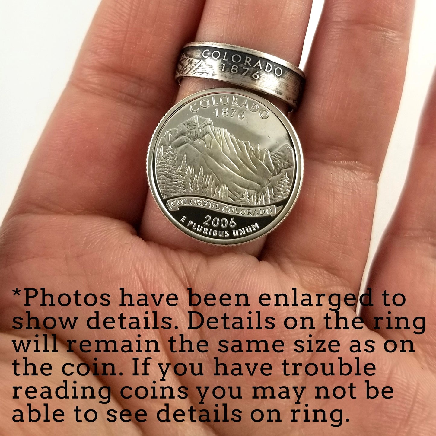 90% Sliver District of Columbia Quarter Ring (Polished)